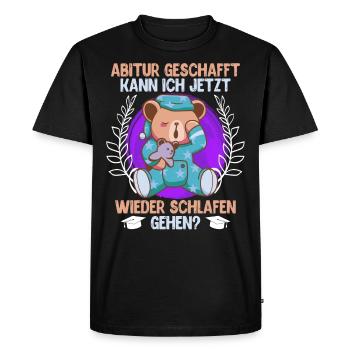I can go back to bed Abi - Men's Premium Organic T-Shirt - black - Front - Nico (187cm)
