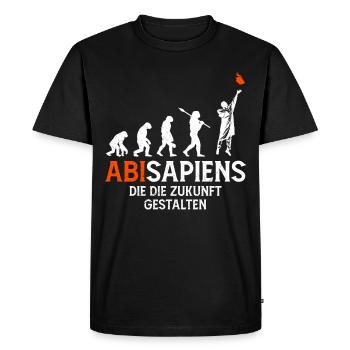 High School Graduates ABISAPIENS Shaping the Future - Men's Premium Organic T-Shirt - black - Front - Nico (187cm)