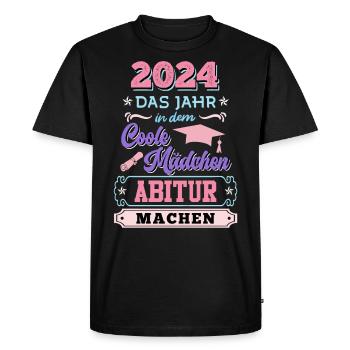 2024 L'année où les filles cool obtiennent leur diplôme d'études secondaires - T-shirt Premium bio Homme - noir - Devant - Nico (187cm)