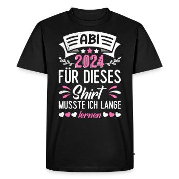 Diplômés du secondaire Abi 2024 Abitur Pour cette chemise - T-shirt Premium bio Homme - noir - Devant - Nico (187cm)