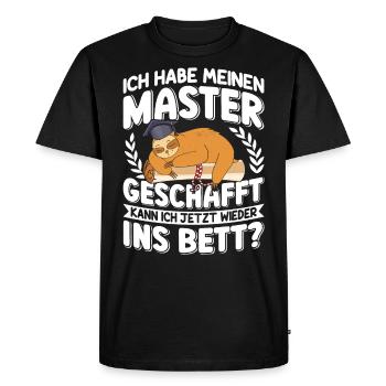 Can I go back to bed? - Men's Premium Organic T-Shirt - black - Front - Nico (187cm)