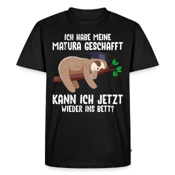 Maturiants Have Passed My Matura Funny Things - Men's Premium Organic T-Shirt - black - Front - Nico (187cm)