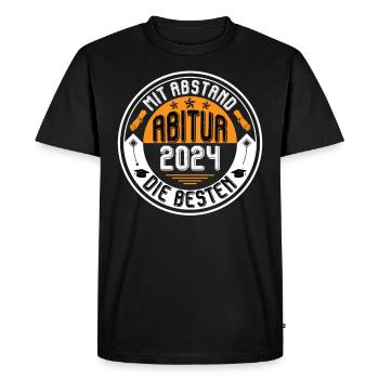 Abitur 2024: By far the BEST HIGH SCHOOL GRADUATES - Men's Premium Organic T-Shirt - black - Front - Nico (187cm)