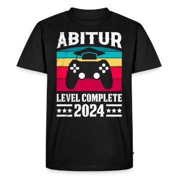Soirée de remise des diplômes de l’ABI Level Complete 2024 - T-shirt Premium bio Homme - noir - Devant - Nico (187cm)