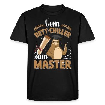 Mémoire de maîtrise passé du refroidisseur de lit au master - T-shirt Premium bio Homme - noir - Devant - Nico (187cm)