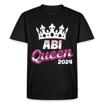 Abitur Queen Abi 2024 diplômés du secondaire drôle - T-shirt Premium bio Homme - noir - Devant - Nico (187cm)
