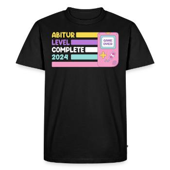 Abitur Level Complete 2024 Diplômé du secondaire drôle - T-shirt Premium bio Homme - noir - Devant - Nico (187cm)