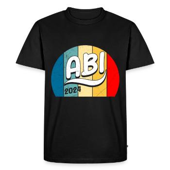 Abitur 2024 ABI Managed diplômes d'études secondaires - T-shirt Premium bio Homme - noir - Devant - Nico (187cm)