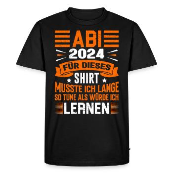 ABI 2024 ABITUR Pour cette chemise Abi graduation - T-shirt Premium bio Homme - noir - Devant - Nico (187cm)