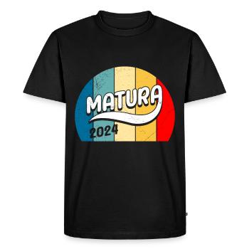Maturité 2024 Certificat de fin d’études secondaires 2024 - T-shirt Premium bio Homme - noir - Devant - Nico (187cm)