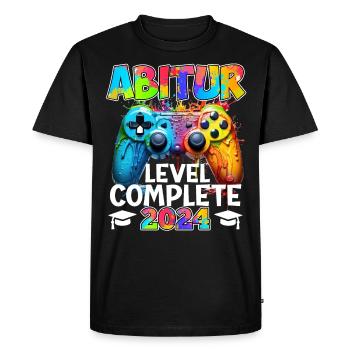 Diplômés du niveau Abitur 2024 Complete Gamer High School - T-shirt Premium bio Homme - noir - Devant - Nico (187cm)
