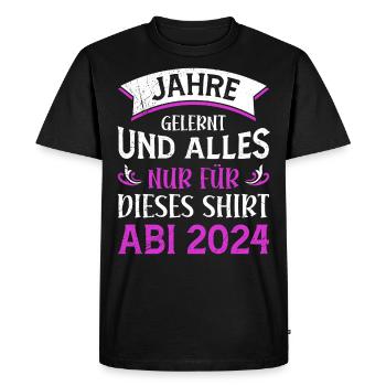 High School Graduate Years Learned Just For This Shirt - Men's Premium Organic T-Shirt - black - Front - Nico (187cm)