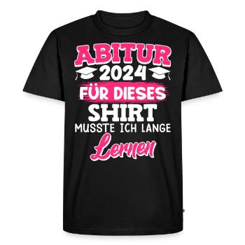 I had to study for this shirt - Men's Premium Organic T-Shirt - black - Front - Nico (187cm)