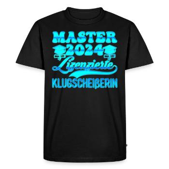 Master 2024 Licencié Smartass Degree - T-shirt Premium bio Homme - noir - Devant - Nico (187cm)