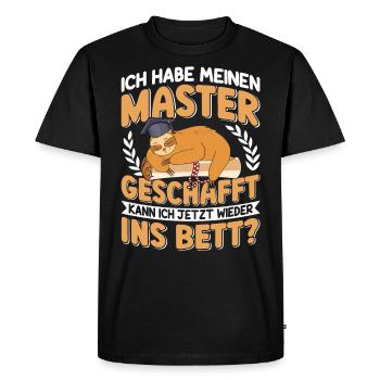 Can I go back to bed? - Men's Premium Organic T-Shirt - black - Front - Nico (187cm)