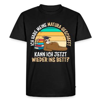 Maturiants Have Passed My Matura Funny Things - Men's Premium Organic T-Shirt - black - Front - Nico (187cm)