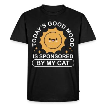 Soleil mignon La bonne humeur d’aujourd’hui est inspirée par mon - T-shirt Premium bio Homme - noir - Devant - Nico (187cm)