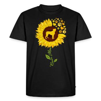 BOXER MAMI Propriétaire d’un chien Boxer allemand - T-shirt Premium bio Homme - noir - Devant - Nico (187cm)