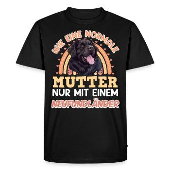 Newfie UNE MAMAN NORMALE SEULEMENT AVEC UN - T-shirt Premium bio Homme - noir - Devant - Nico (187cm)