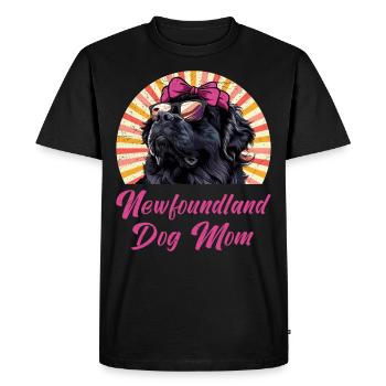 Neufundländer NEWFOUNDLAND DOG MOM Newfie - T-shirt Premium bio Homme - noir - Devant - Nico (187cm)