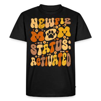 STATUT DE MAMAN NEWFIE ACTIVÉ Newfoundland Mom - T-shirt Premium bio Homme - noir - Devant - Nico (187cm)