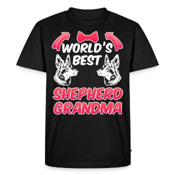 Berger allemand MEILLEUR BERGER DU MONDE - T-shirt Premium bio Homme - noir - Devant - Nico (187cm)