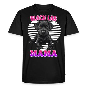 Black Labrador BLACK LABRADOR MOM Larador - Men's Premium Organic T-Shirt - black - Front - Nico (187cm)