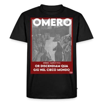 humerus - Men's Premium Organic T-Shirt - black - Front - Nico (187cm)