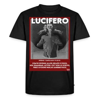 Lucifer - T-shirt Premium bio Homme - noir - Devant - Nico (187cm)