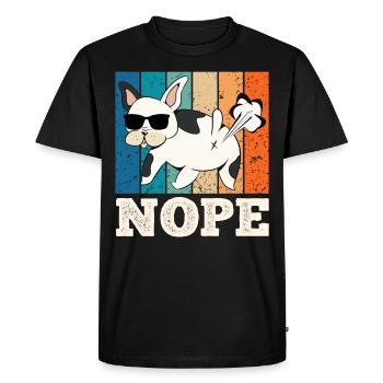 Bouledogue drôle OUBLIEZ-LE bouledogue français - T-shirt Premium bio Homme - noir - Devant - Nico (187cm)