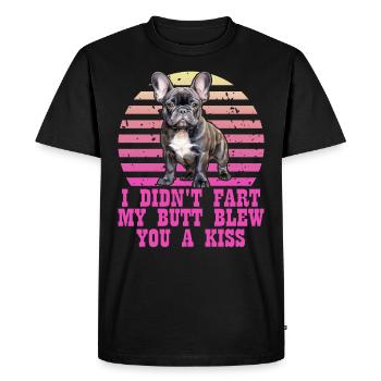 Frenchie n’a pas pété mes fesses t’a soufflé un baiser - T-shirt Premium bio Homme - noir - Devant - Nico (187cm)