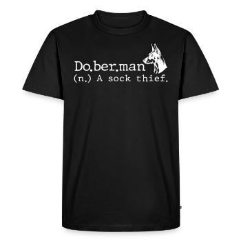 Doberman Chiens Propriétaires Dobermans Drôles - T-shirt Premium bio Homme - noir - Devant - Nico (187cm)