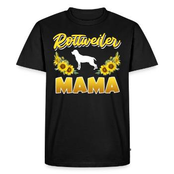 ROTTWEILER Maman Propriétaire de chien Rotties Rottweiler - T-shirt Premium bio Homme - noir - Devant - Nico (187cm)