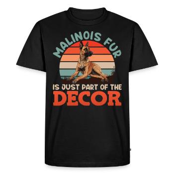 MALINOIS HAIR IS PART OF THE HOUSE OF BELGIAN - Men's Premium Organic T-Shirt - black - Front - Nico (187cm)