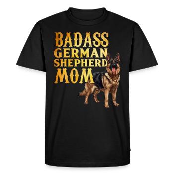 Deutscher Schäferhund BAD GERMAN SHEPHERD MOM - T-shirt Premium bio Homme - noir - Devant - Nico (187cm)
