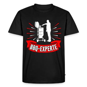 BBQ Expert Drôle Amateur de viande Mangeur de viande - T-shirt Premium bio Homme - noir - Devant - Nico (187cm)