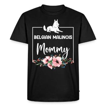 Berger Belge BELGIAN MALINOIS MOM - T-shirt Premium bio Homme - noir - Devant - Nico (187cm)