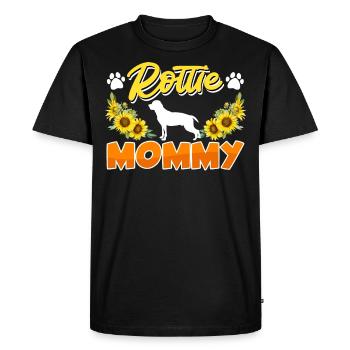 ROTTIE MOMMY Rottweiler Propriétaire Rottweiler - T-shirt Premium bio Homme - noir - Devant - Nico (187cm)
