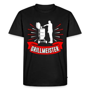 Grillmeister Grill Lovers Barbecue Party Fun - T-shirt Premium bio Homme - noir - Devant - Nico (187cm)