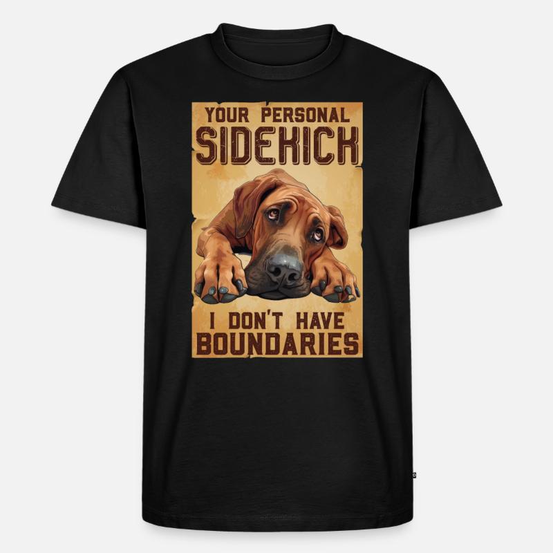 Rhodesian Ridgeback YOUR PERSONAL SIDEKICK - Männer Premium Bio T-Shirt - Schwarz