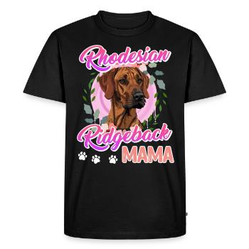 RHODESIAN RIDGEBACK MOM Dog Fan Ridgeback - T-shirt Premium bio Homme - noir - Devant - Nico (187cm)