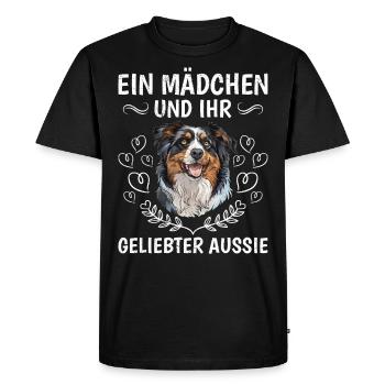 Berger Australien FILLE ET SON AMANT - T-shirt Premium bio Homme - noir - Devant - Nico (187cm)