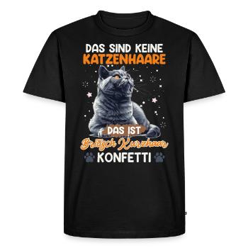 British Shorthair NO HAIR BRITISH SHORTHAIR - T-shirt Premium bio Homme - noir - Devant - Nico (187cm)