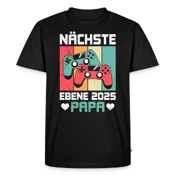 Gemini Dad NEXT LEVEL 2025 DAD Gamer - T-shirt Premium bio Homme - noir - Devant - Nico (187cm)