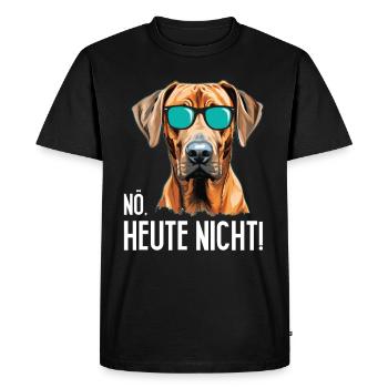 Rhodesian Ridgeback NÖ HEUTE NICHT Glacière - T-shirt Premium bio Homme - noir - Devant - Nico (187cm)