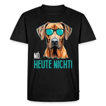 Rhodesian Ridgeback NÖ HEUTE NICHT Glacière - T-shirt Premium bio Homme - noir - Devant - Nico (187cm)