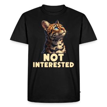Propriétaire du Bengale Têtu Chat du Bengale NON INTÉRESSÉ - T-shirt Premium bio Homme - noir - Devant - Nico (187cm)
