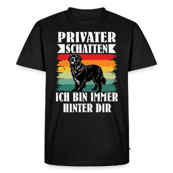 Newfie PRIVATE SHADOW JE SUIS TOUJOURS DERRIÈRE TOI - T-shirt Premium bio Homme - noir - Devant - Nico (187cm)