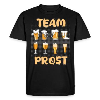 L’équipe de la bière Cheers Beer Friends Beer Drinkers Bavaria - T-shirt Premium bio Homme - noir - Devant - Nico (187cm)