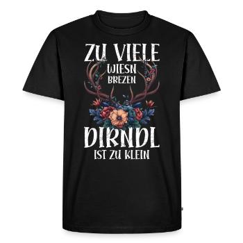 Mon dirndl ne convient plus au dirndl de remplacement - T-shirt Premium bio Homme - noir - Devant - Nico (187cm)
